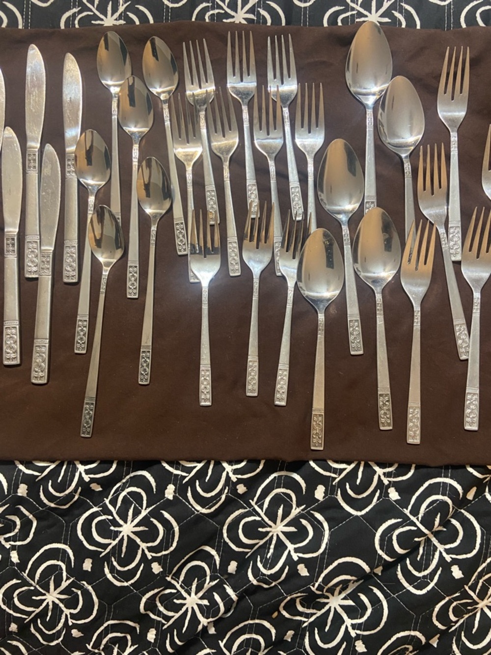 31pcs Vintage Custom Craft flatware stainless steel CUS3